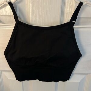 Lululemon Black Cropped Tank Top/ Bra